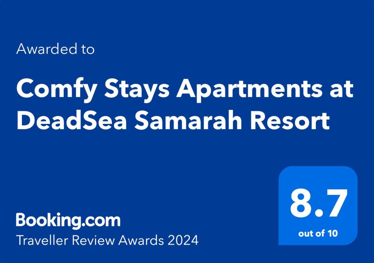 Comfy Stays: Sea View Apartments at Deadsea Samarah Resort Sweimeh Exterior photo